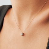 Zircon Küp 14 Ayar Kadın Altın Kolye