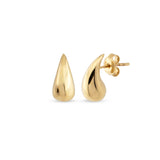 Teardrop Stud 14 Ayar Altın Kadın Küpe