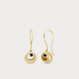 Onyx Dangle Earrings in 14K Solid Gold