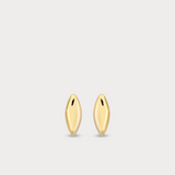 Mini Oval Stud Earrings in 14K Solid Gold