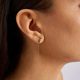 Jardin Ruby 14 Ayar Altın Kadın Küpe