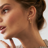 Ruby Dangle Earrings in 14K Solid Gold