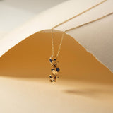 Sapphire Pendant Necklace in 14K Solid Gold