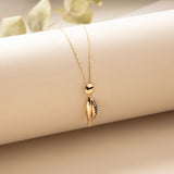 Blue Sapphire Necklace in 14K Solid Gold