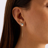 Fleur 14 Ayar Altın Kadın Küpe