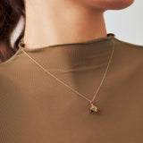 Ruby Polygon Necklace in 14k Real Gold