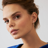 Blue Sapphire Earrings in 14k Solid Gold