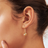Polygon Dangle Earrings in 14K Solid Gold