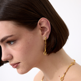 Oval Dangle Vermeil Kadın Küpe