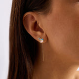 Fleur 14 Ayar Altın Kadın Küpe