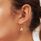 Polygon Dangle Earrings in 14K Solid Gold