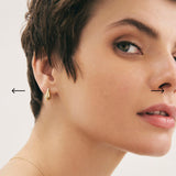 Teardrop Stud 14 Ayar Altın Kadın Küpe