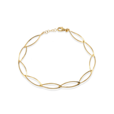 Oval Link Chain 14 Ayar Altın Kadın Bileklik