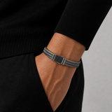 Coil Line Silver 925 Ayar Gümüş Erkek Bileklik
