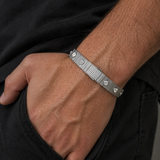 Rivet Core Silver Erkek Bileklik