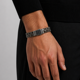 Noctra Cross Silver Erkek Bileklik