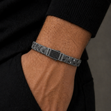 Noctra Cross Silver Erkek Bileklik