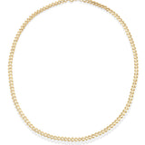 Herringbone Necklace in 14K Solid Gold