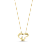 River Pırlanta Taşlı 14 Ayar Altın Kadın Kolye