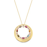 Garden Circle Pırlanta 14 Ayar Altın Kadın Kolye