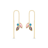 Fleur 14 Ayar Altın Kadın Küpe