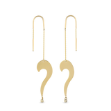 Question Zincir 14 Ayar Altın Kadın Küpe