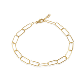 Paperclip Station 14 Ayar Altın Kadın Bileklik
