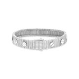 Rivet Core Silver Erkek Bileklik