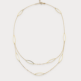 Multi Oval Layering Necklace in 14K Solid Gold