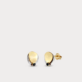 Onyx Stud Earrings in 14K Solid Gold