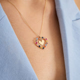 Bouquet Heart 14 Ayar Altın Kadın Kolye