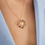 Bouquet Heart 14 Ayar Altın Kadın Kolye