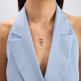 Garden Grape Pırlanta Taşlı 14 Ayar Altın Kadın Kolye