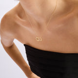 Valley Pırlanta Taşlı 14 Ayar Altın Kadın Kolye