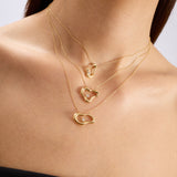 River Pırlanta Taşlı 14 Ayar Altın Kadın Kolye