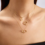 Valley Pırlanta Taşlı 14 Ayar Altın Kadın Kolye