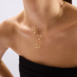 River Pırlanta Taşlı 14 Ayar Altın Kadın Kolye