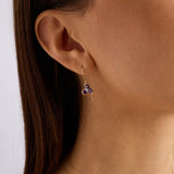 Caliora Midnight 14 Ayar Altın Küpe