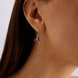 Caliora Midnight 14 Ayar Altın Küpe