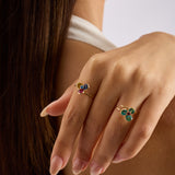 Caliora Trio 14 Ayar Altın Yüzük