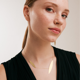 Oval Pendant Necklace in 14K Solid Gold