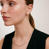 Paperclip Necklace in 14K Solid Gold