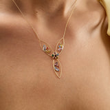 Triangle Garden 14 Ayar Altın Kadın Kolye