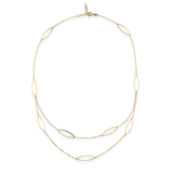 Multi Oval Layering 14 Ayar Altın Kadın Kolye