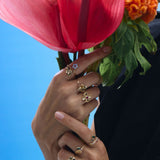 Emerald Leaf 14 Ayar Altın Kadın Yüzük