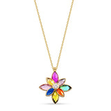 Pırlanta Taşlı Luminous 14 Ayar Altın Kadın Kolye