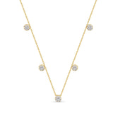 Station Pırlanta Taşlı 14 Ayar Altın Kadın Kolye