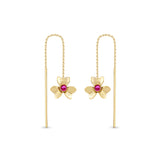 Jardin Ruby 14 Ayar Altın Kadın Küpe