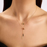 Layering Eye 14 Ayar Altın Kadın Kolye